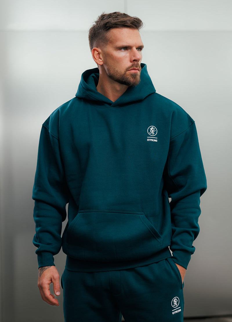 Gym King Aventus Fleece Hood - Teal