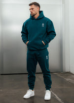 Gym King Aventus Fleece Hood Tracksuit - Teal