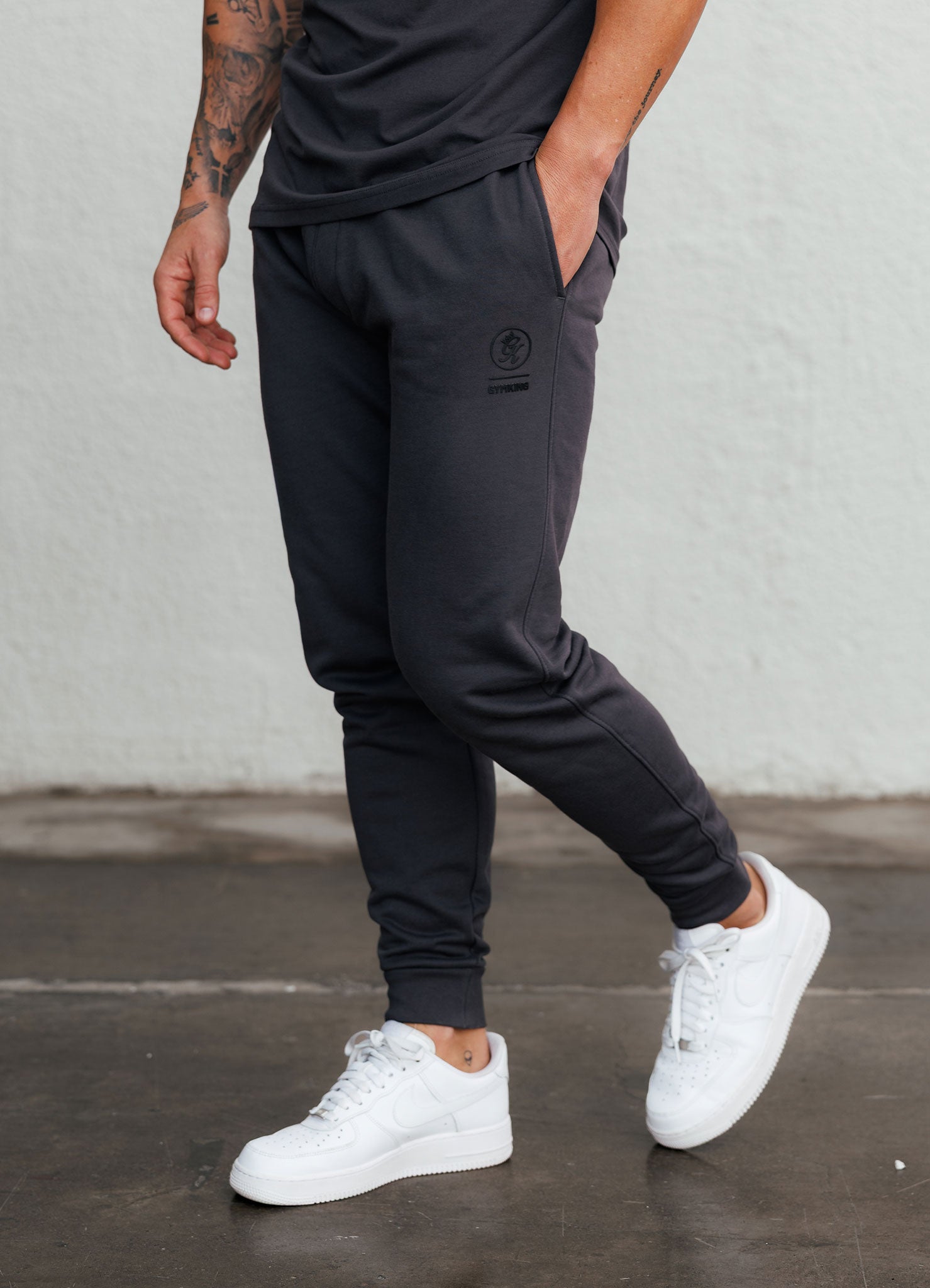 Gym King Aventus Fleece Jogger - Dark Pewter