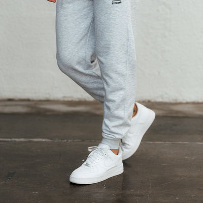 Gym King Aventus Fleece Jogger - Snow Marl