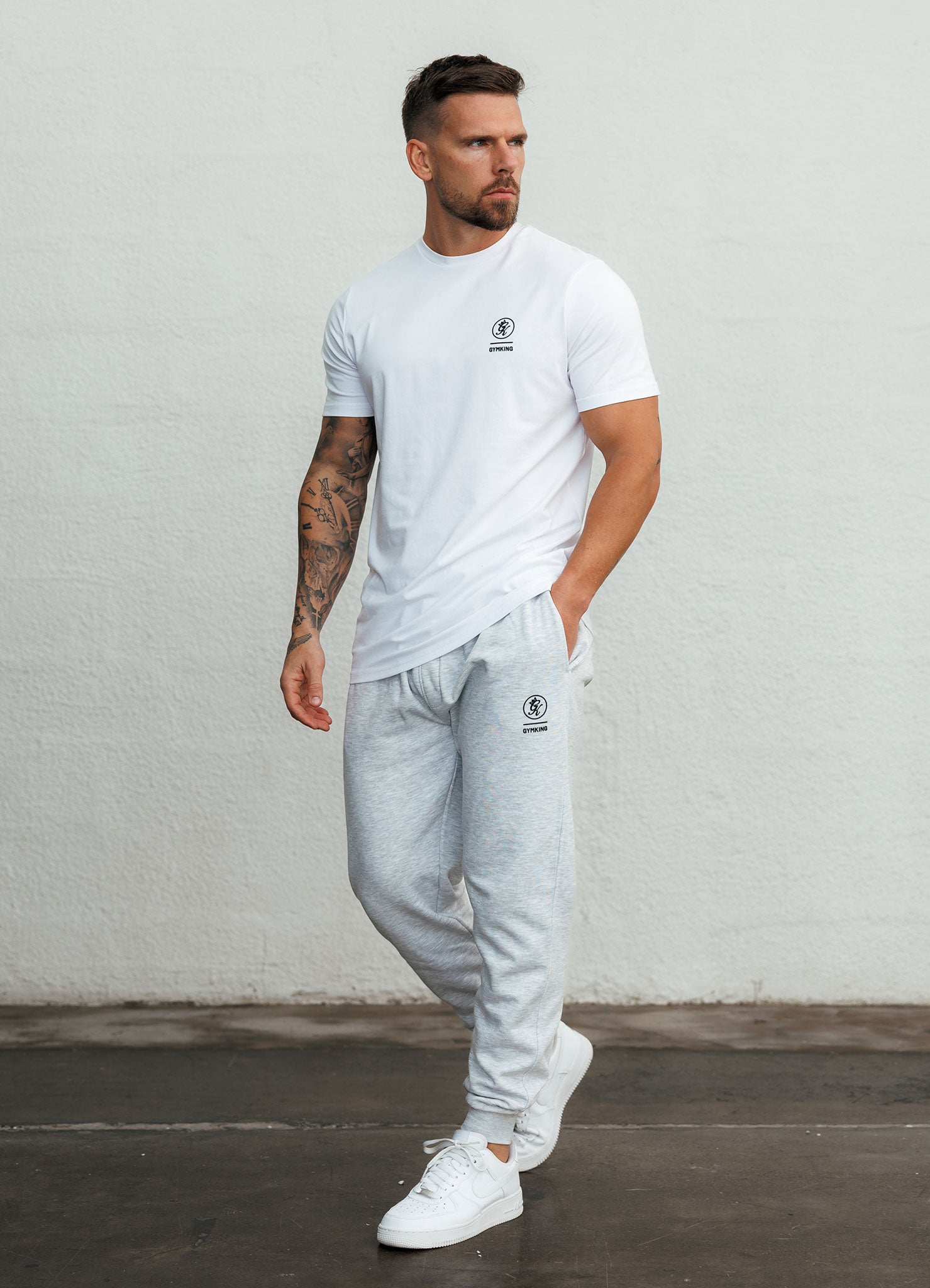 Gym King Aventus Jersey Tee - White