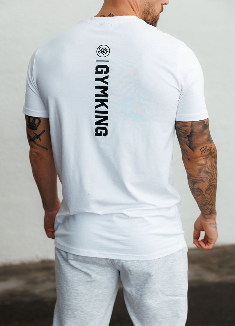 Gym King Aventus Jersey Tee - White