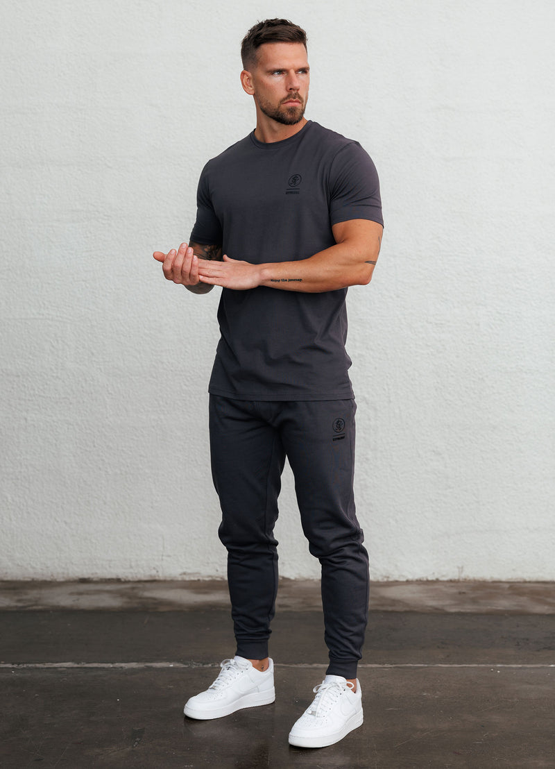 Gym King Aventus Jersey Tee - Dark Pewter