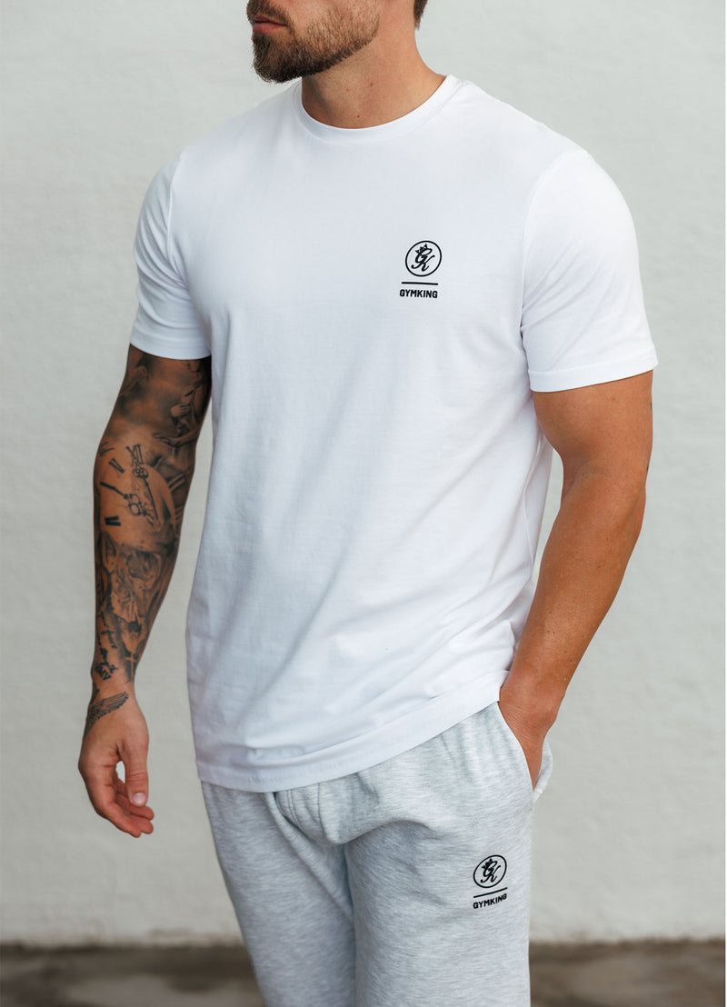 Gym King Aventus Jersey Tee - White