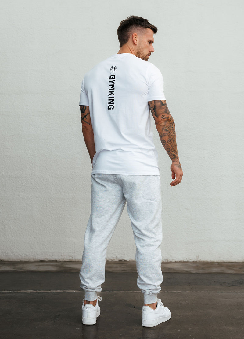 Gym King Aventus Jersey Tee - White