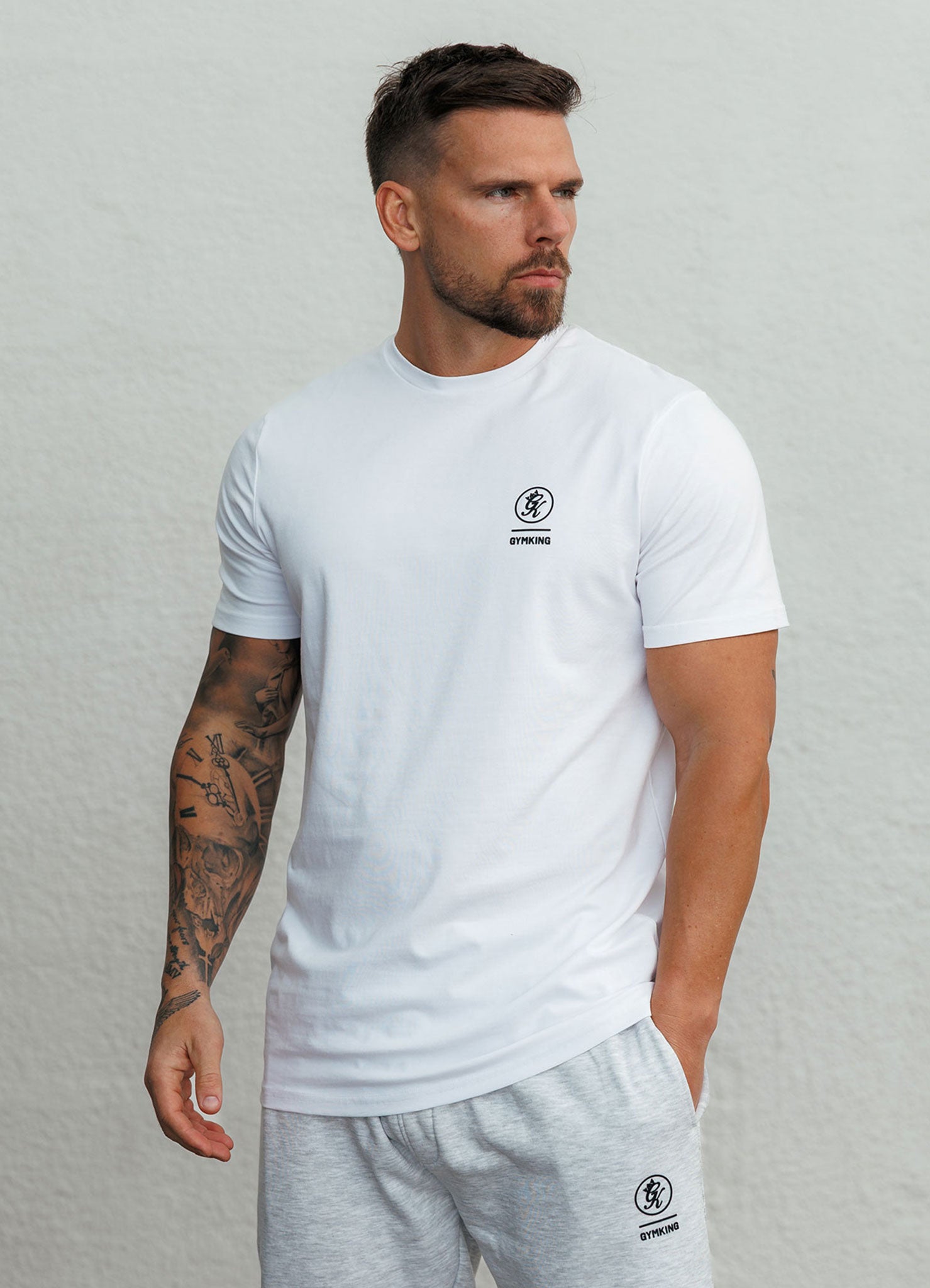 Gym King Aventus Jersey Tee - White