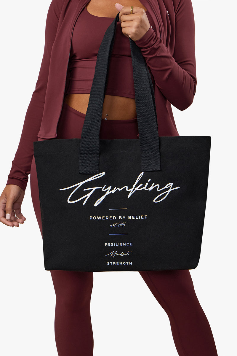 Gym King Reset Tote Bag - Black