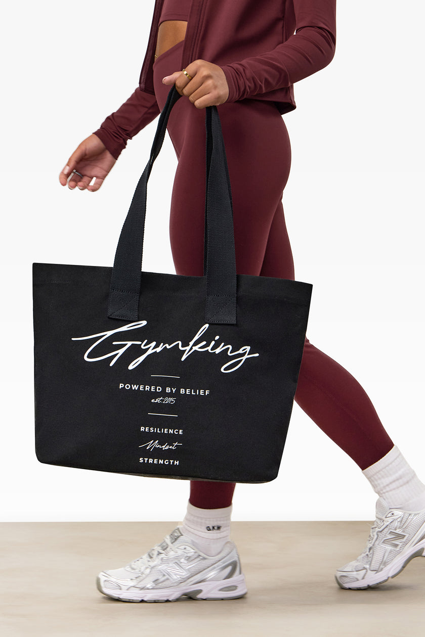 Gym King Reset Tote Bag - Black