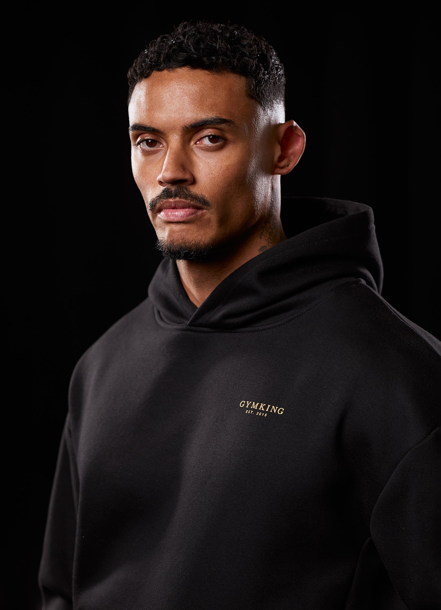 Gym king hoodie black and gold online