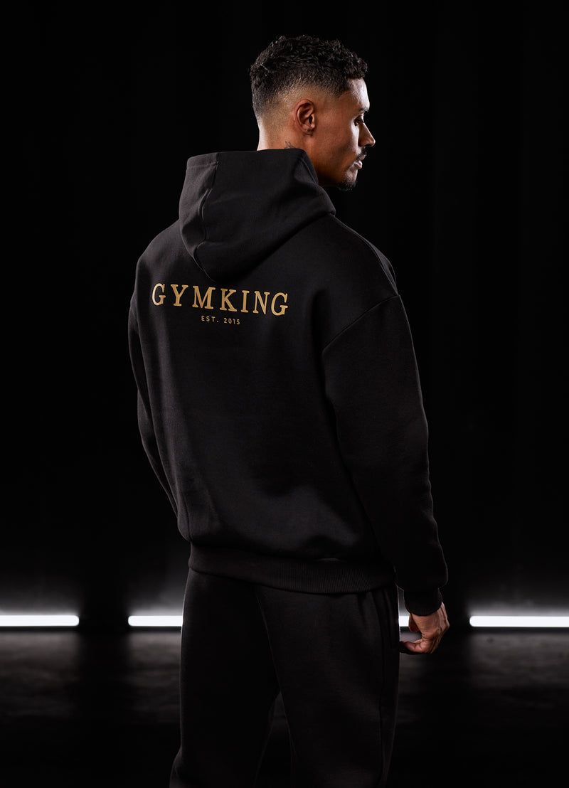 Gym King Established Hood - Black/Gold
