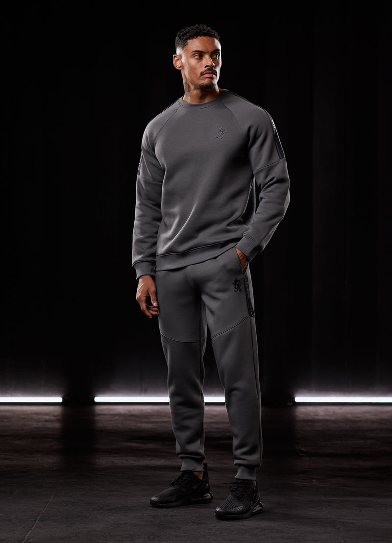 Gym King Premium Taped Tracksuit - Grey