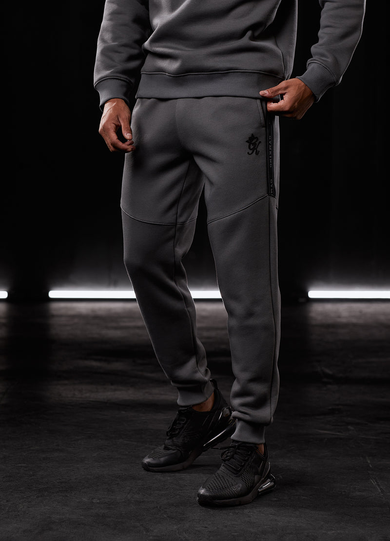 Gym King Premium Taped Jogger - Grey