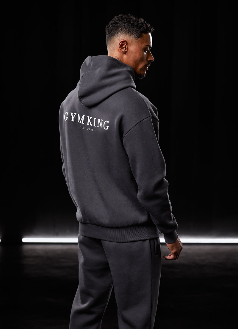 Gym King Established Hood - Dark Pewter