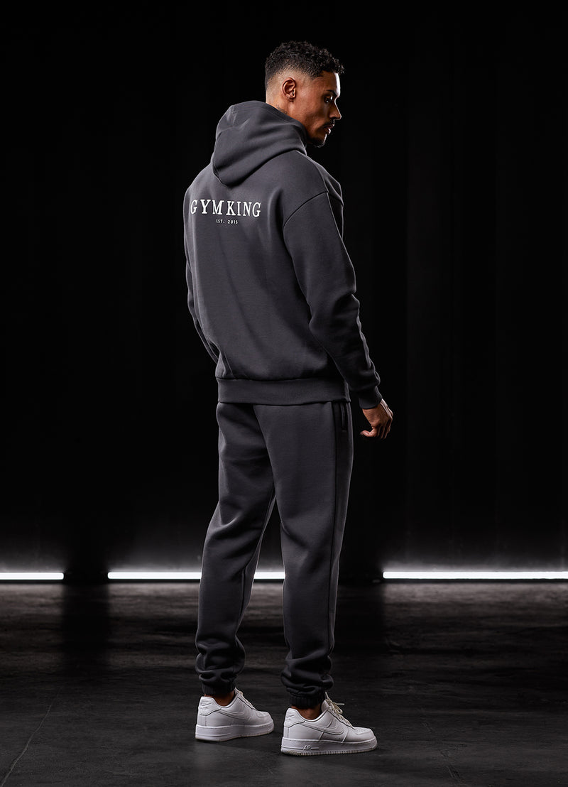 Gym King Established Hood - Dark Pewter