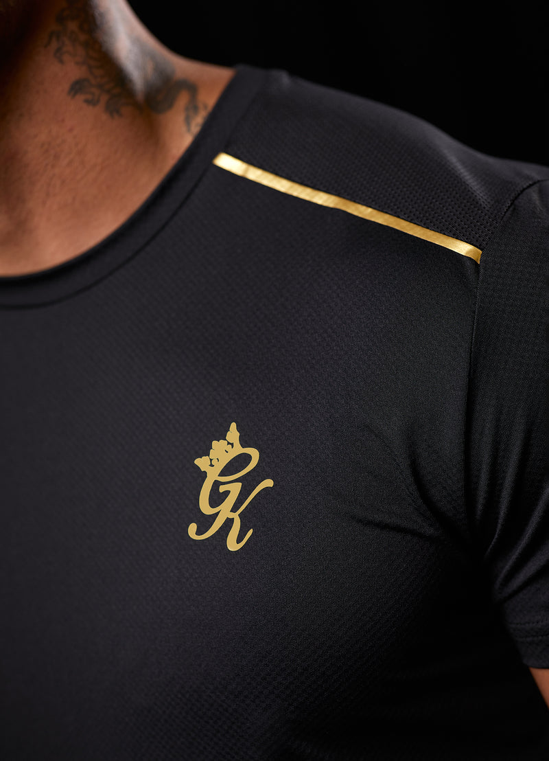 Gym King Flex Tee - Black/Gold