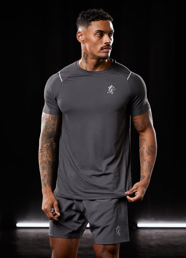 Gym King Reflect Tee - Graphite