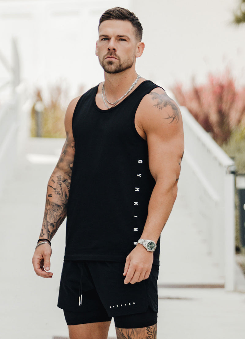 Gym King Rebellion Vest - Black