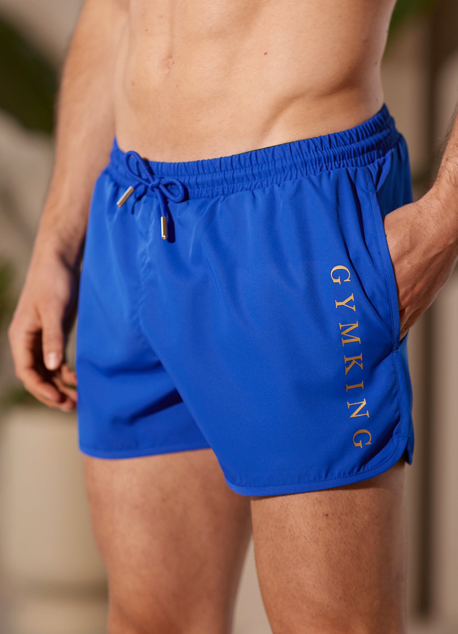 Gym King Blaze 3" Swimshort - Sonic Blue