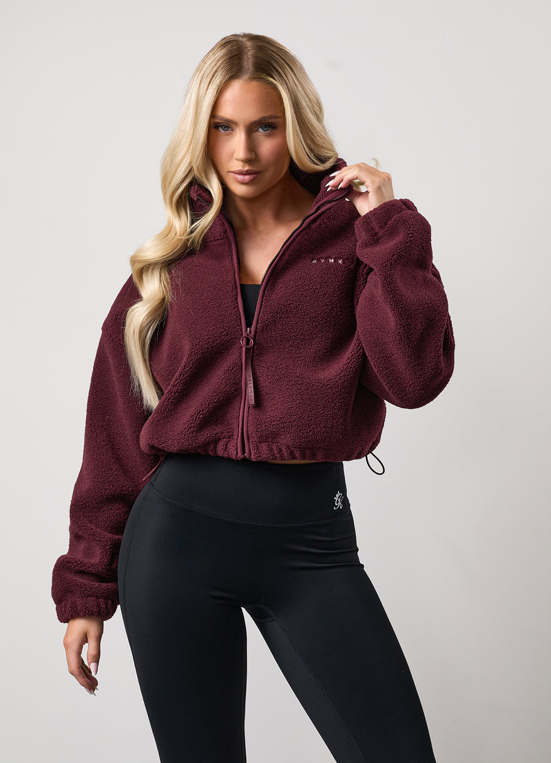 Gym King Borg Full Zip - Burgundy