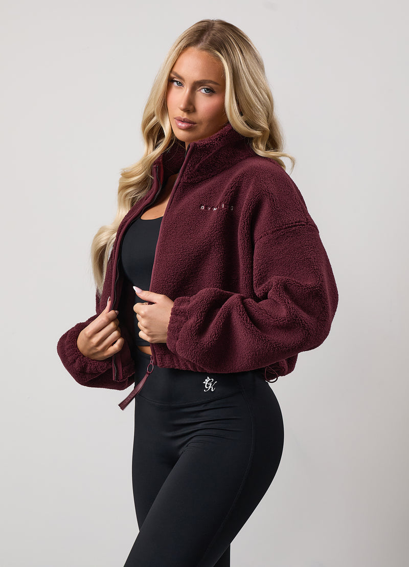 Gym King Borg Full Zip - Burgundy