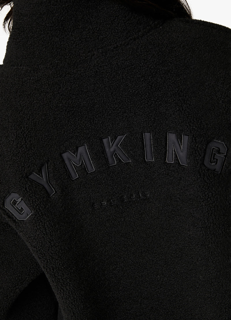 Gym King Borg Full Zip Fleece - Black