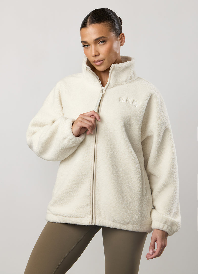 Gym King Borg Full Zip - Cream