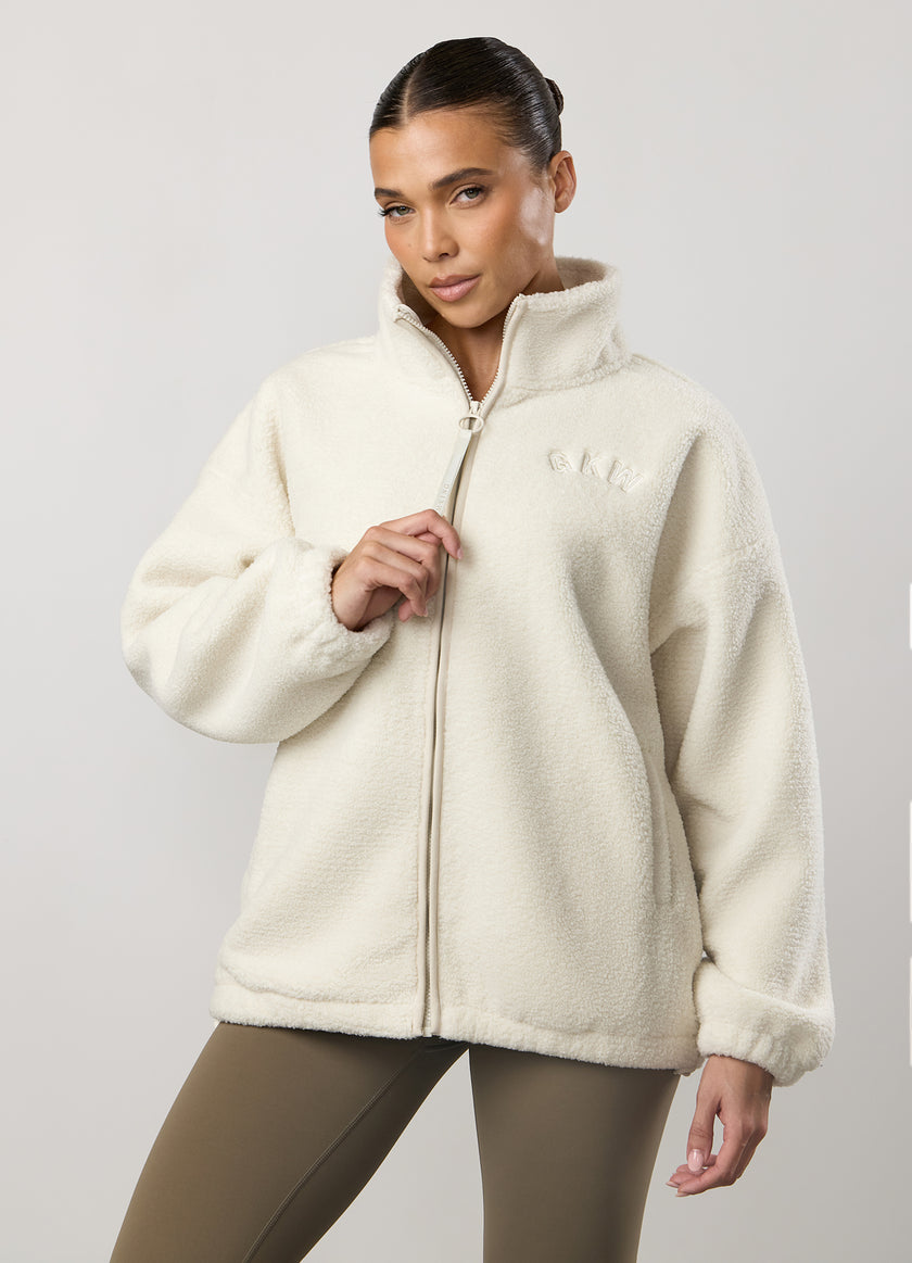 Gym King Borg Full Zip - Cream