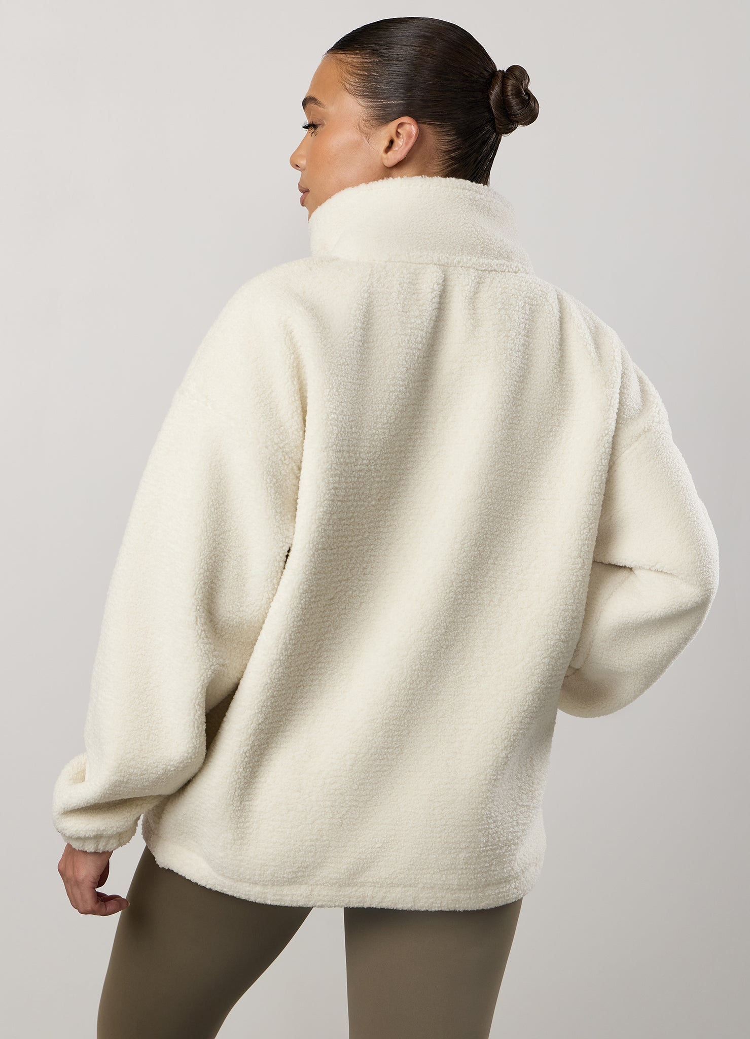 Gym King Borg Full Zip - Cream