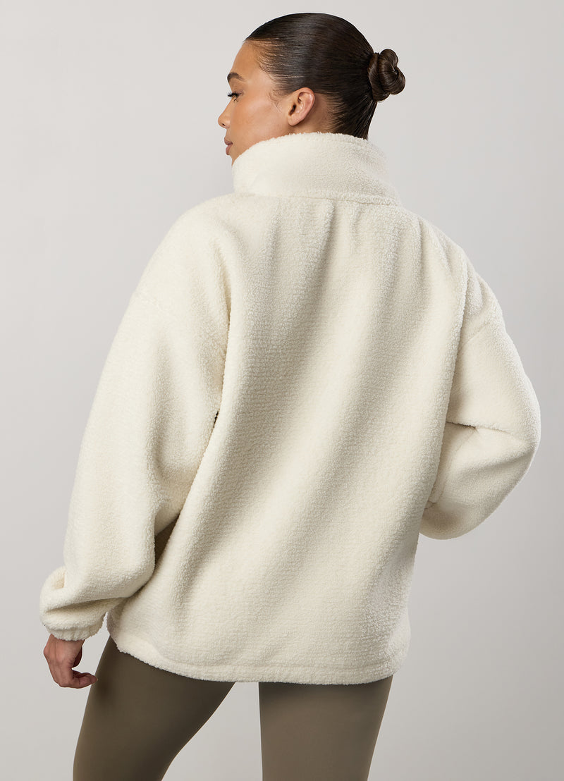 Gym King Borg Full Zip - Cream