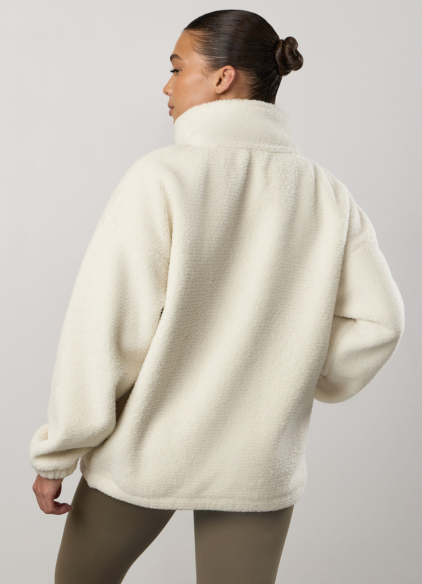 Gym King Borg Full Zip - Cream
