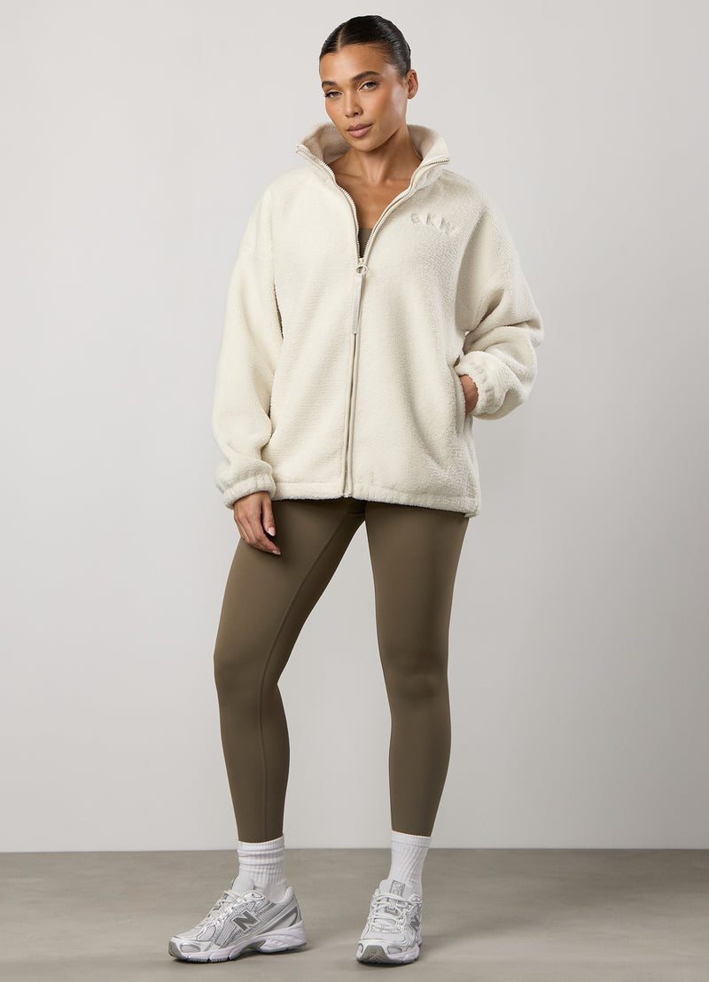 Gym King Borg Full Zip - Cream