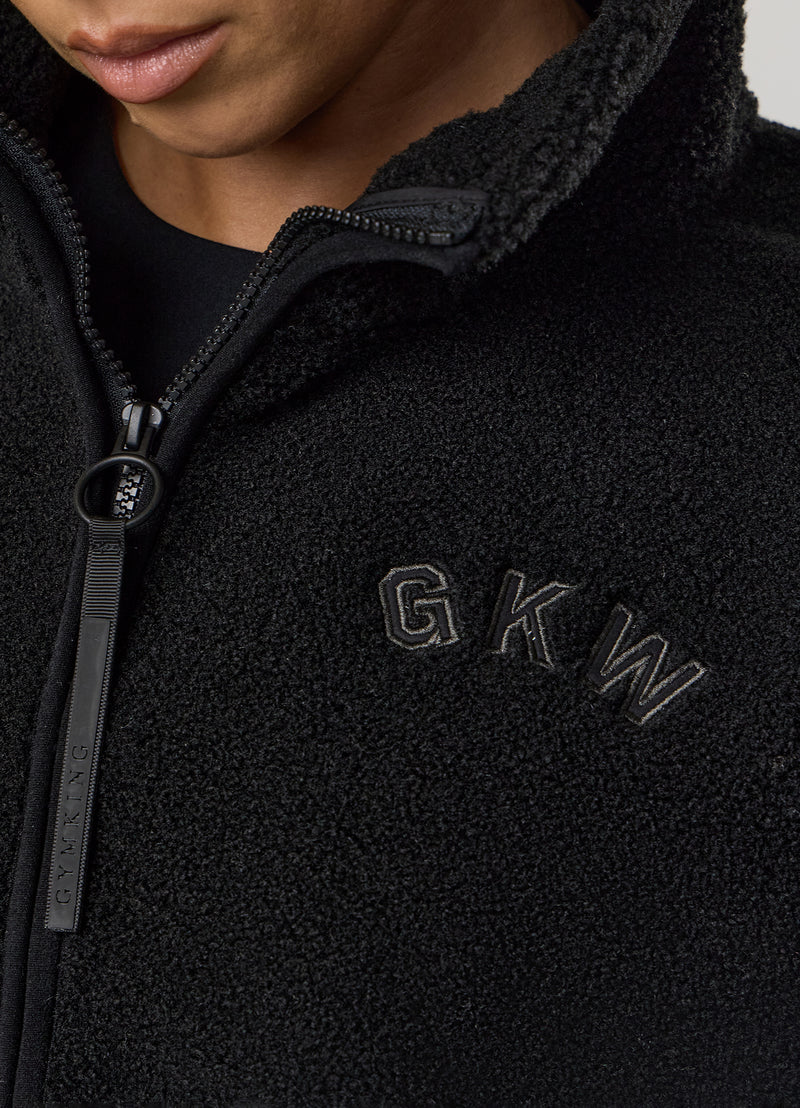 Gym King Borg Full Zip - Black