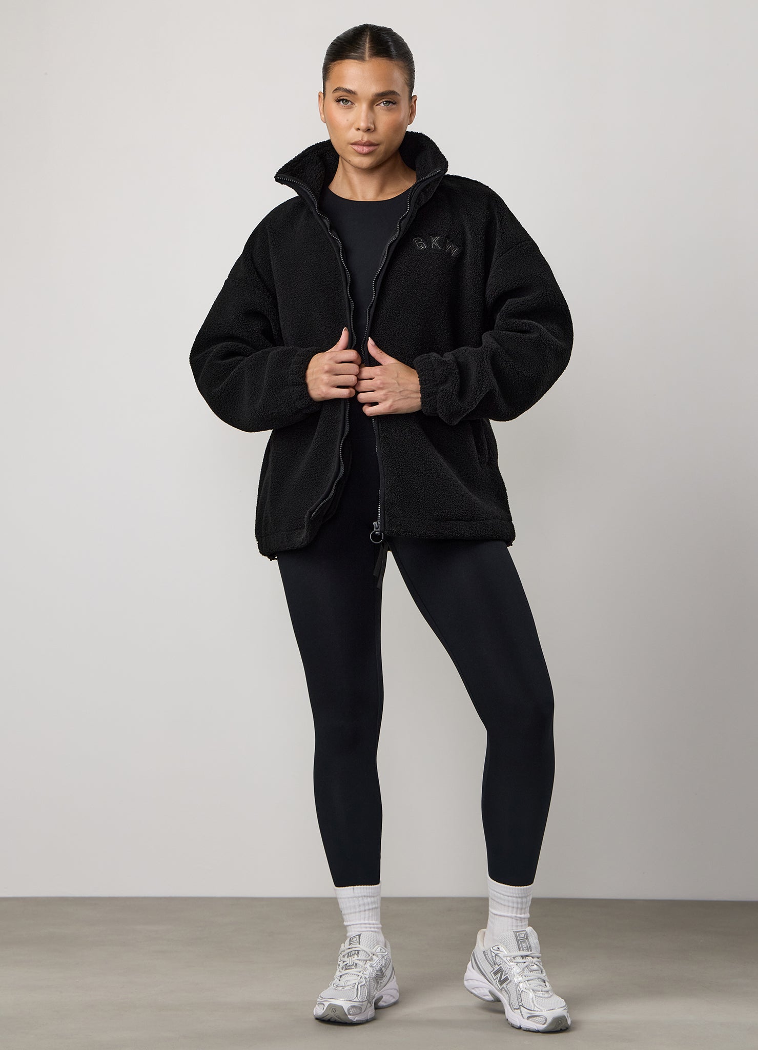 Gym King Borg Full Zip - Black