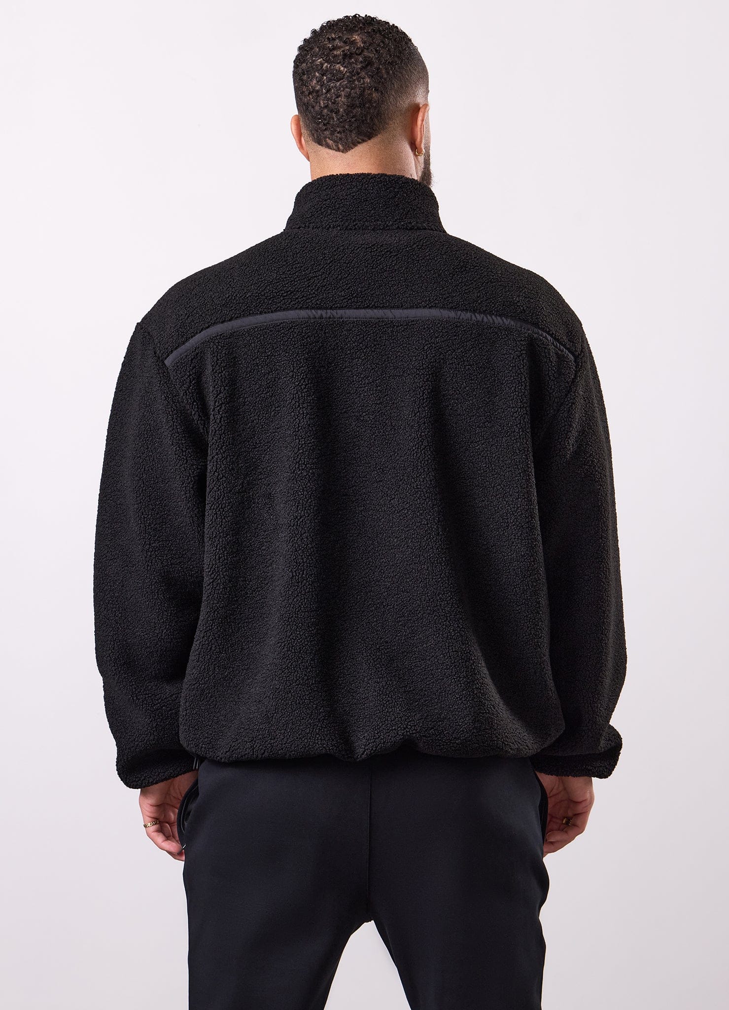 Gym King Borg Funnel Jacket - Black