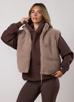 Gym King Fleece Gilet - Warm Shadow thumbnail