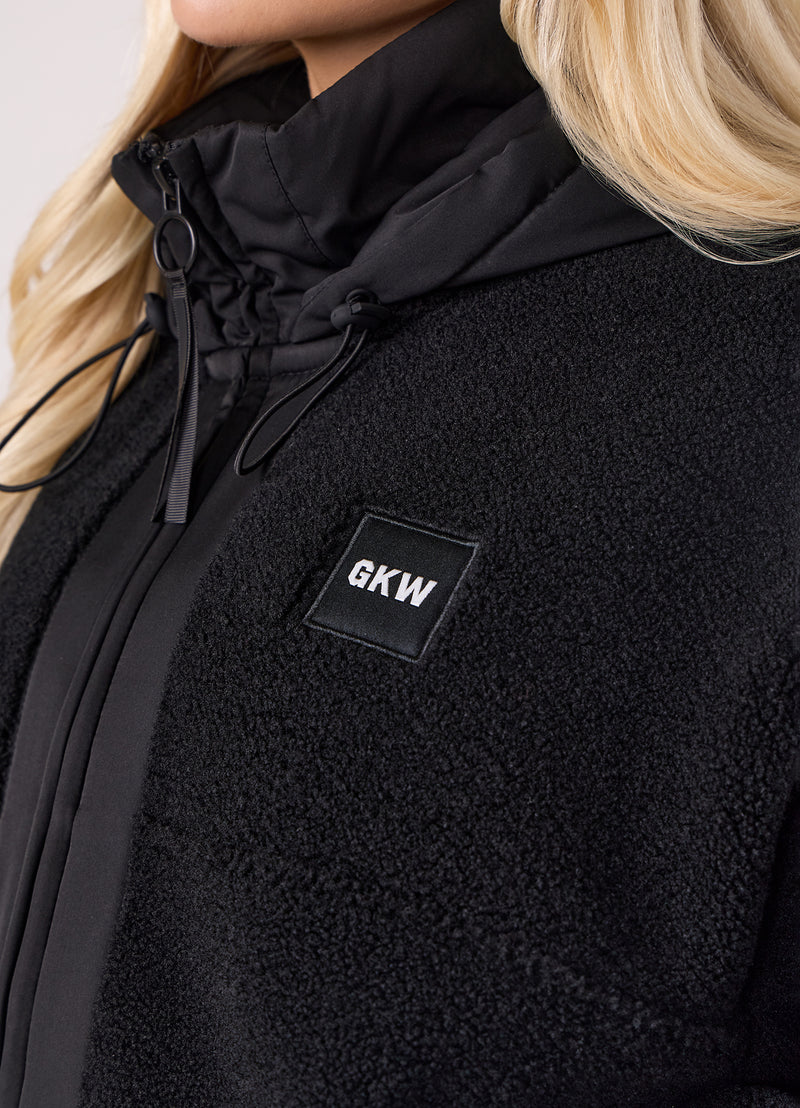 Gym King Borg/Woven Jacket - Black