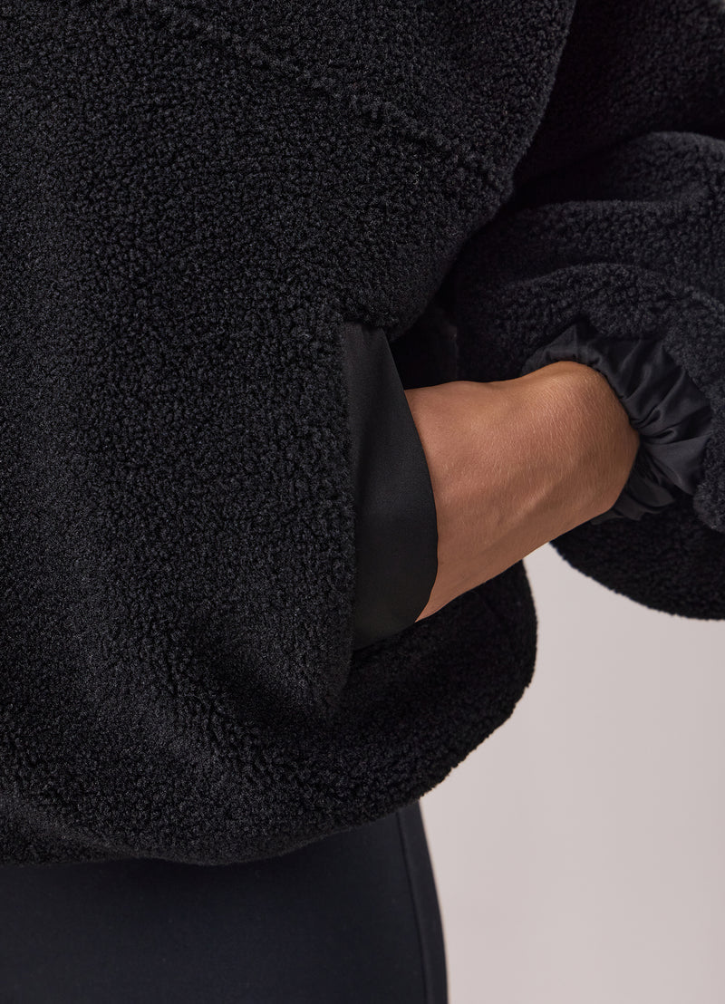 Gym King Borg/Woven Jacket - Black