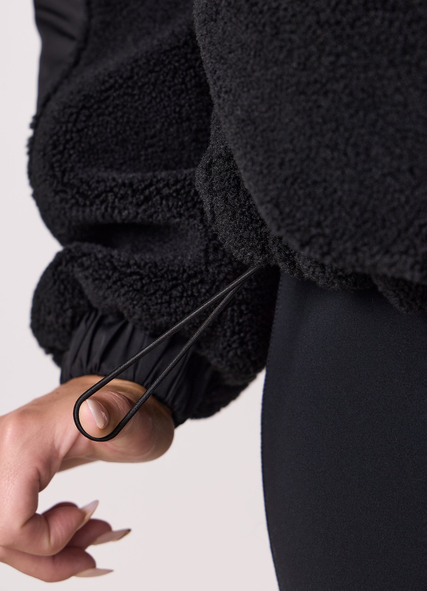 Gym King Borg/Woven Jacket - Black