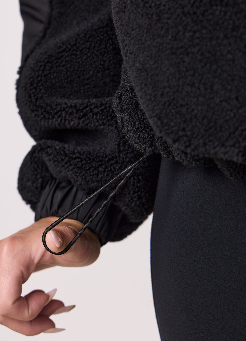Gym King Borg/Woven Jacket - Black