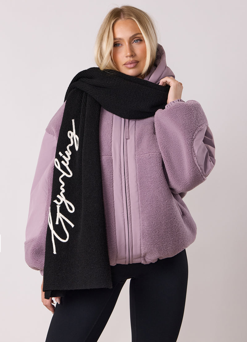 Gym King Borg/Woven Jacket - Purple Fog