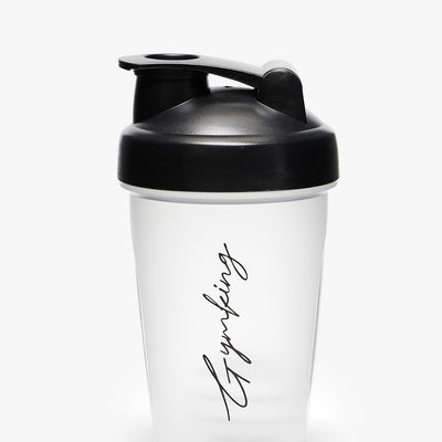 Gym King Script Mini Protein Shaker - Clear