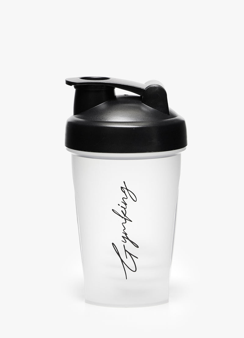 Gym King Script Mini Protein Shaker - Clear