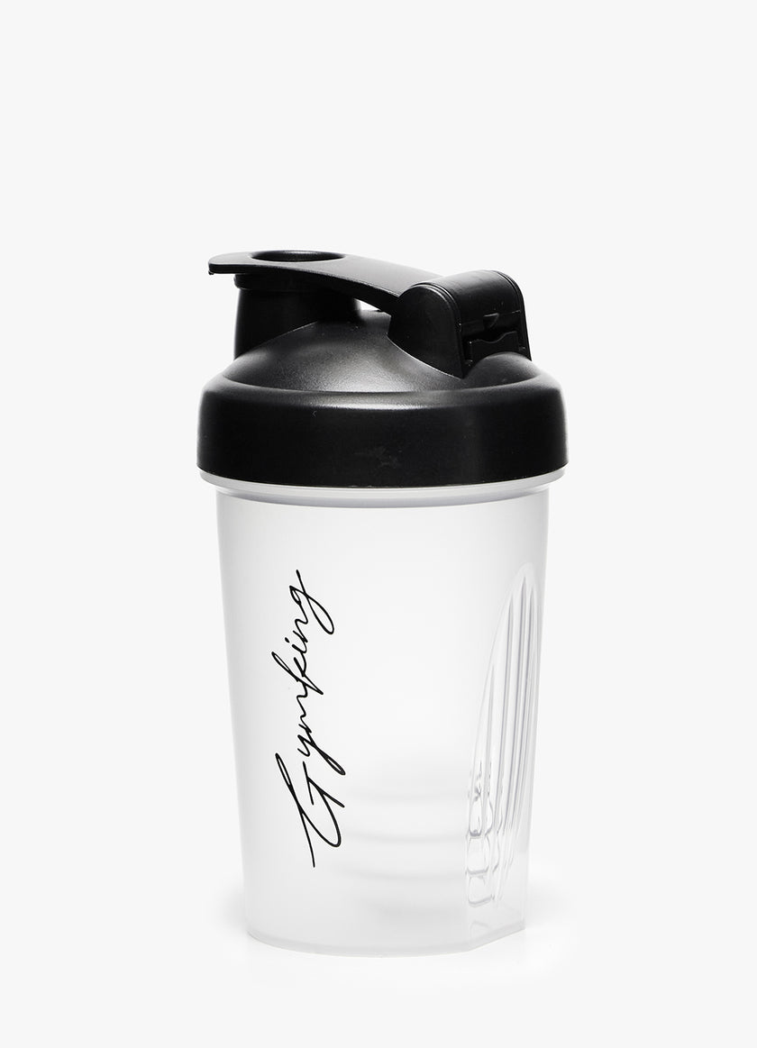 Gym King Script Mini Protein Shaker - Clear