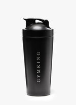 Gym King Stainless Steel Linear Protein Shaker - Black thumbnail