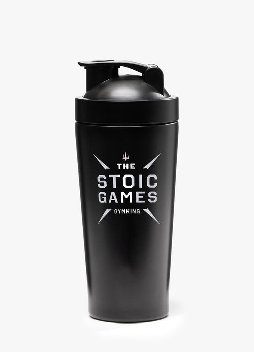 Gym King Stoic Games Protein Shaker - Black