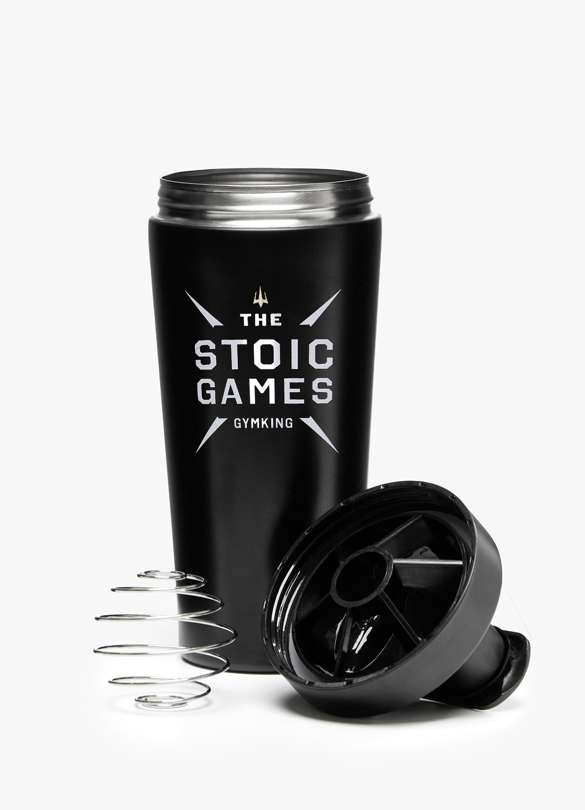 Gym King Stoic Games Protein Shaker - Black