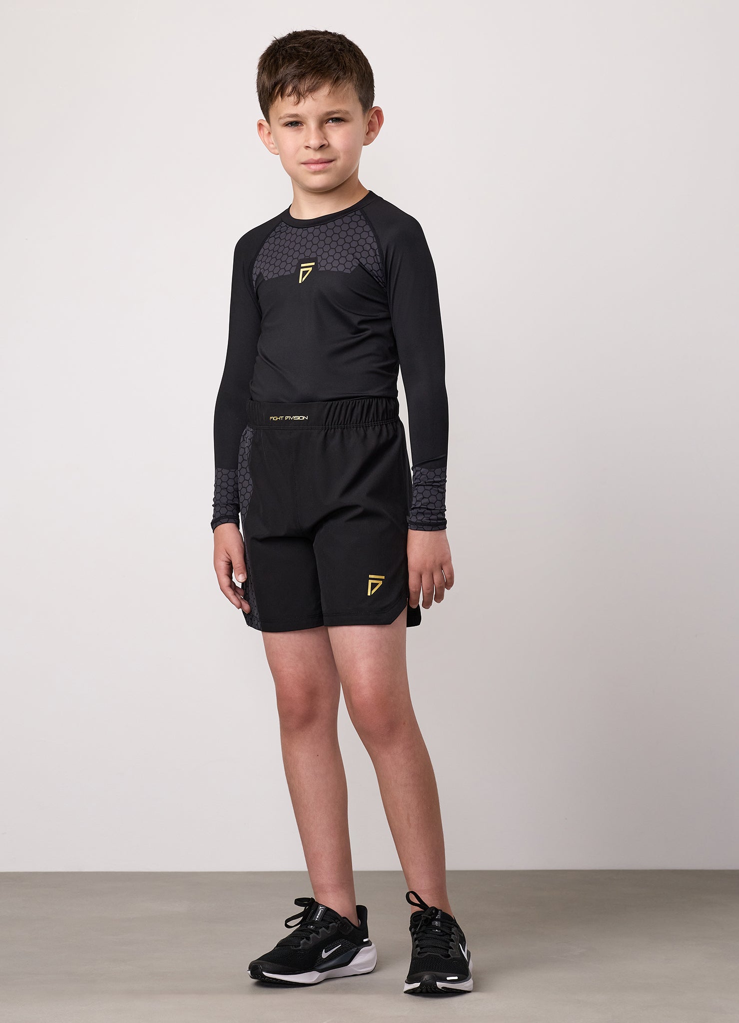 Gym King Kids Combat Short - Black
