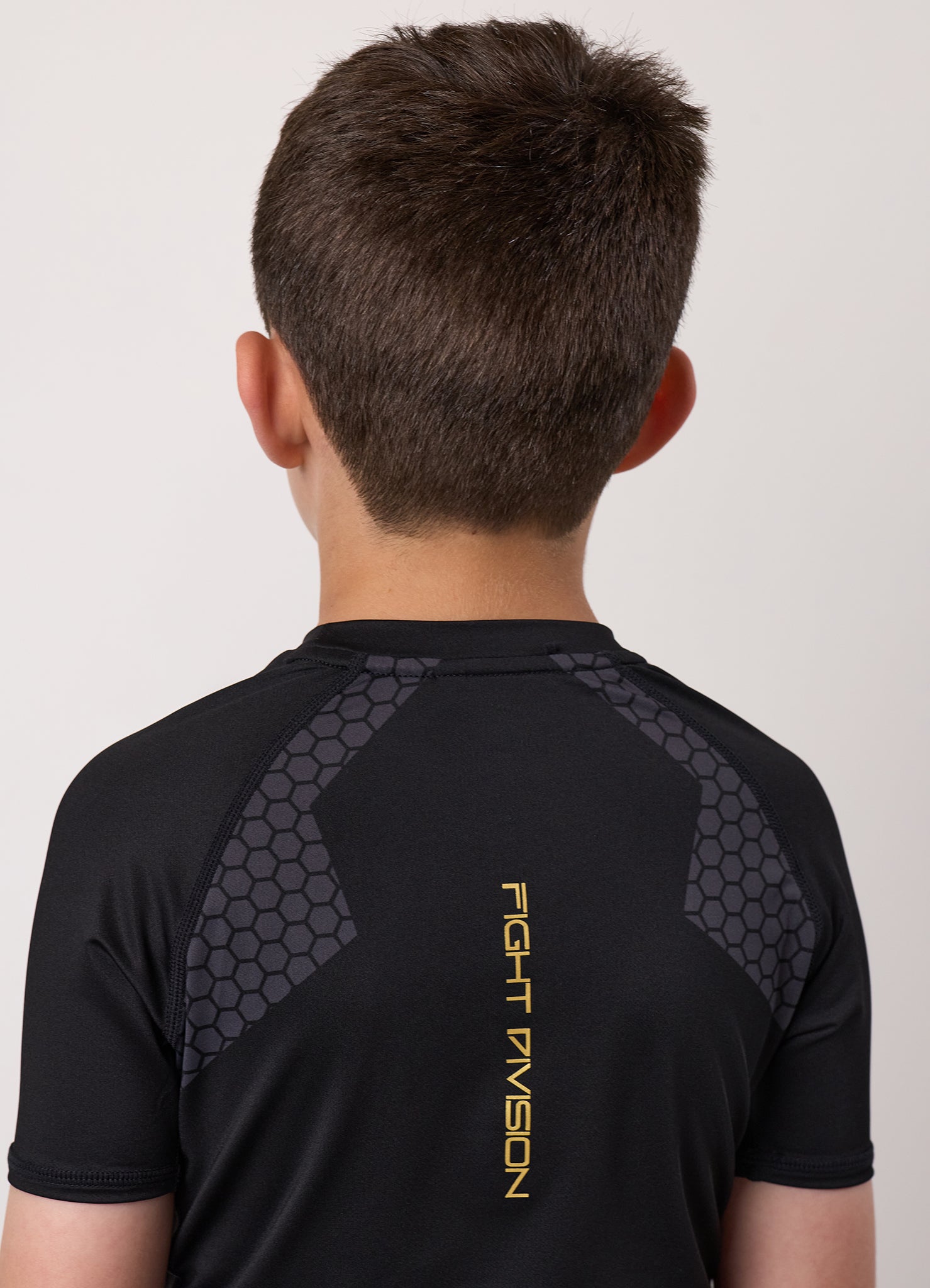 Gym King Kids Combat Short Sleeve Rash Guard - Black