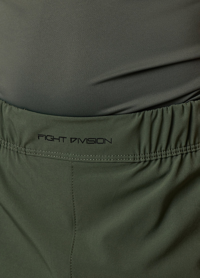 Gym King Kids Combat Short - Deep Olive
