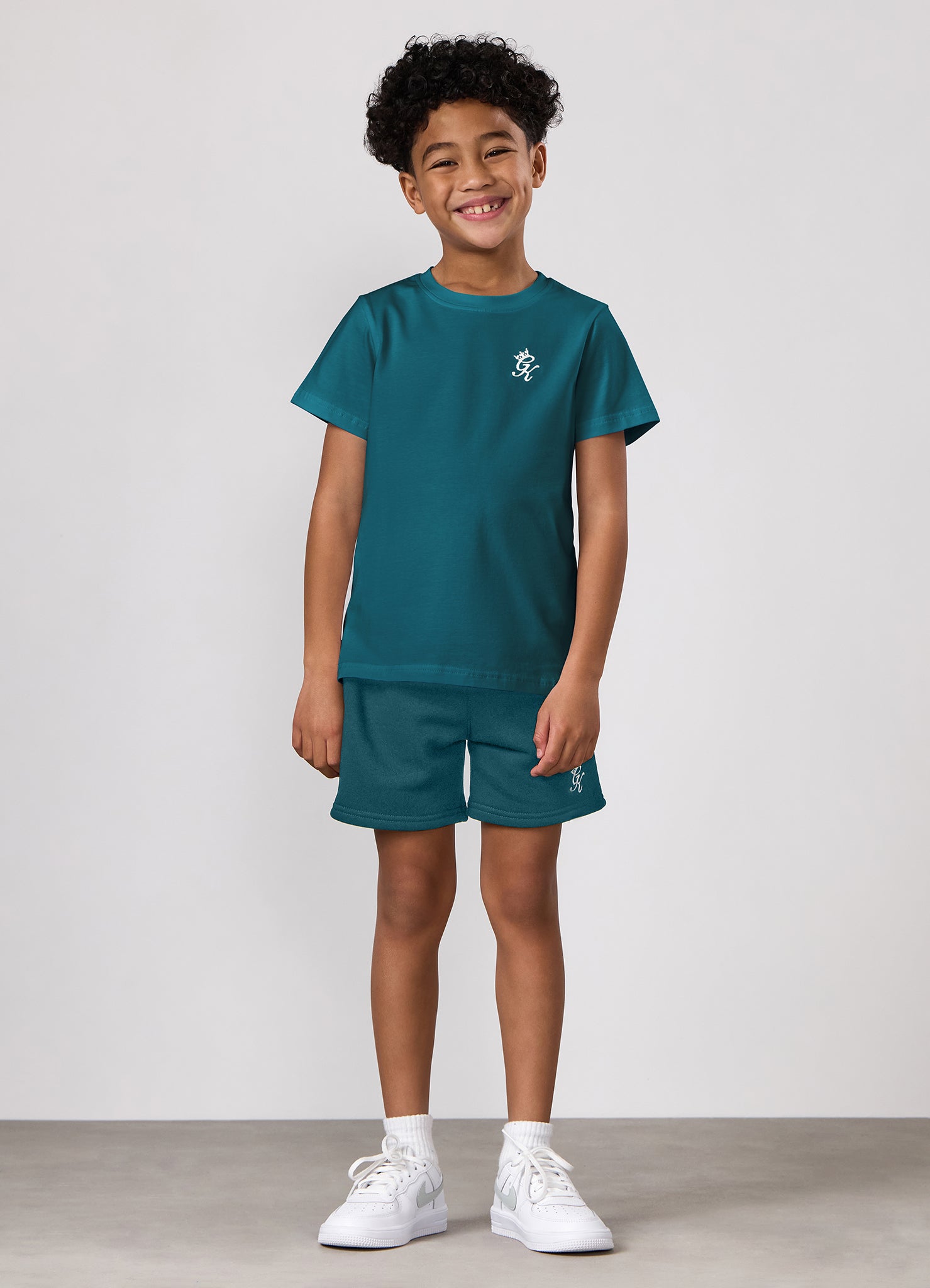 Gym King Kids Fundamental Short - Storm Teal